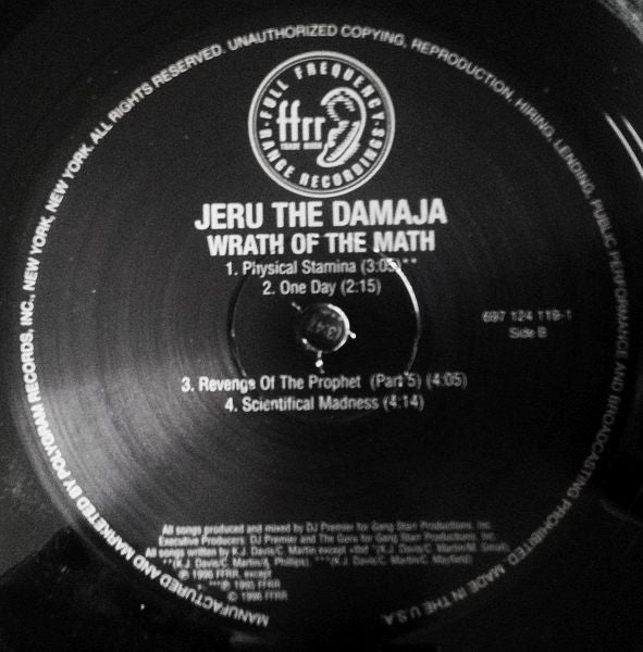 Jeru The Damaja : Wrath Of The Math (2xLP, Album, RE)