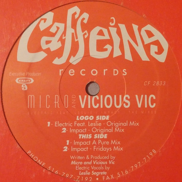 Micro* & Vicious Vic : Electric / Impact (The Mixes) (12")