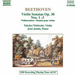 the album cover for TAKAKO NISHIZAKI - Violin Sonatas Opus 30 1-3