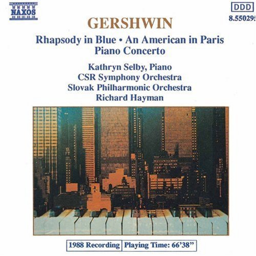 the album cover for Kathryn Selby - Rhapsody in Blue