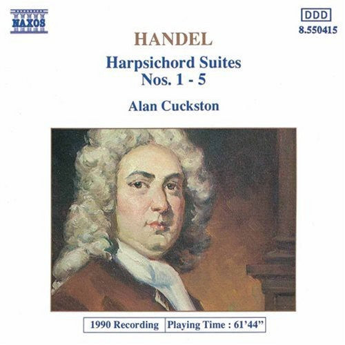 the album cover for Alan Cuckston - Harpsichord Suites 1-5