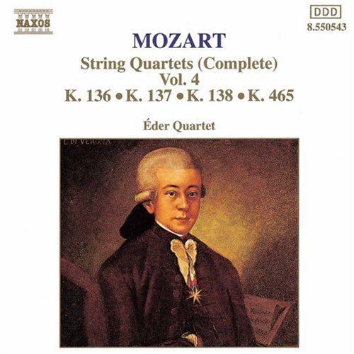 the album cover for Eder Quartet - String Quartets 136-138 & 465