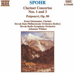 the album cover for L. SPOHR - Clarinet Concerti 1 & 3