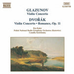the album cover for Glazunov/Dvorak - Violin Concerti