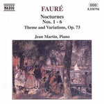 the album cover for JEAN MARTIN - Nocturnes 1-6 / Theme & Variations