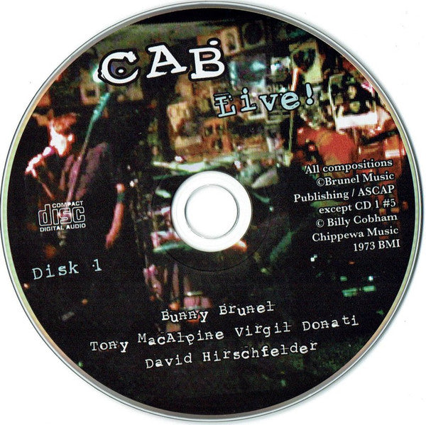 CAB (13) - Bunny Brunel, Tony MacAlpine, Virgil Donati, David Hirschfelder : Live! (2xCD)
