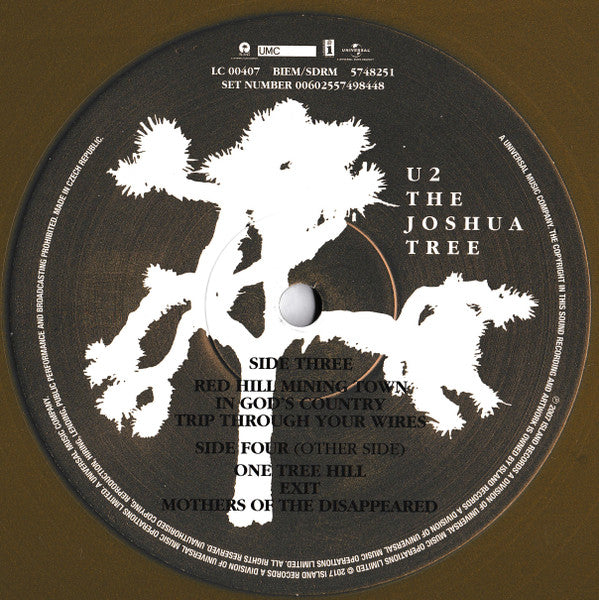 U2 : The Joshua Tree (2xLP, Album, Ltd, RE, RM, RP, Gol)