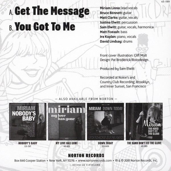 Miriam* & Nobody's Babies : Get The Message / You Got To Me (7")
