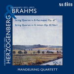 the album cover for Brahms/Herzogenberg - String Quartets