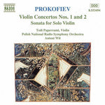 the album cover for Tedi Papavrami - Violin Concertos 1 & 2