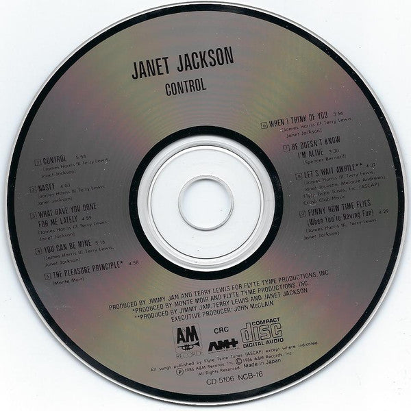 Janet Jackson : Control (CD, Album, Club)