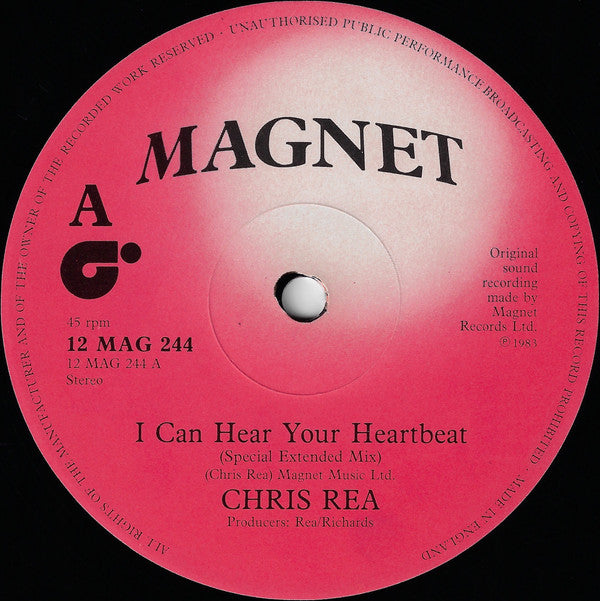 Chris Rea : I Can Hear Your Heartbeat (12", Single, Non)