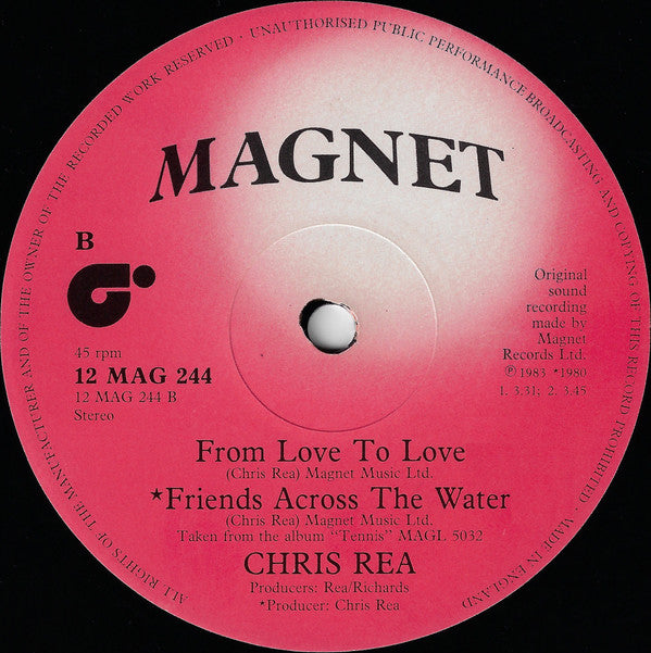 Chris Rea : I Can Hear Your Heartbeat (12", Single, Non)