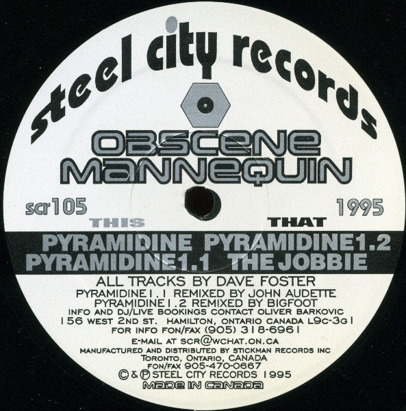 Obscene Mannequin : Pyramidine (12")