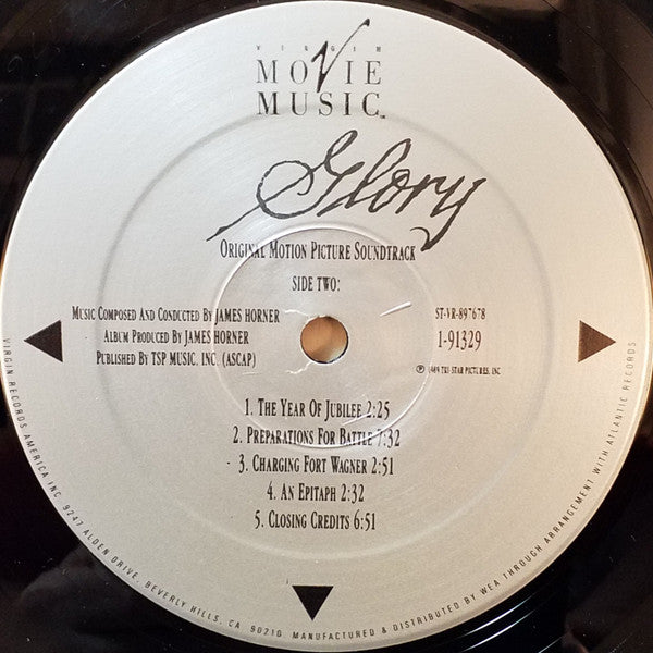James Horner, The Boys Choir Of Harlem : Glory (Original Motion Picture Soundtrack) (LP, Album, Spe)