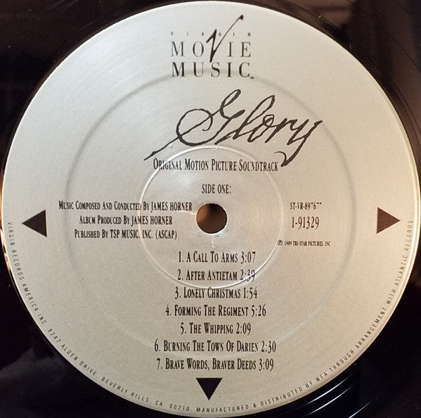 James Horner, The Boys Choir Of Harlem : Glory (Original Motion Picture Soundtrack) (LP, Album, Spe)