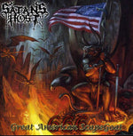 the album cover for Satan's Host - The Great American Scapegoat