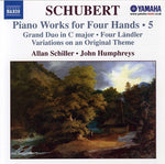 the album cover for Allan Schiller - Piano Works for Four Hands 5