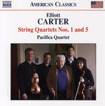the album cover for Pacifica Quartet - String Quartets 1 & 5