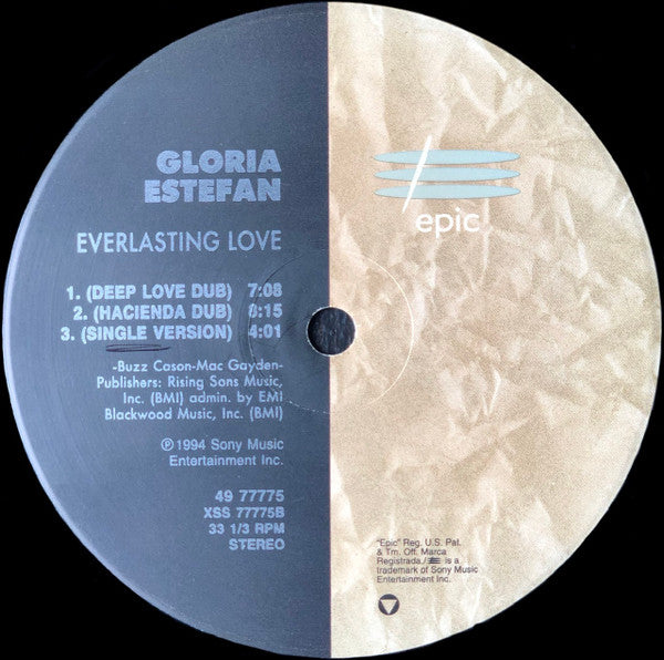 Gloria Estefan : Everlasting Love (12", Single)