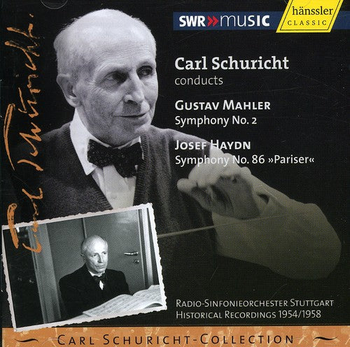 the album cover for Carl Schuricht - Symphonies 2 in C minor & 86 in D Hob.I:86