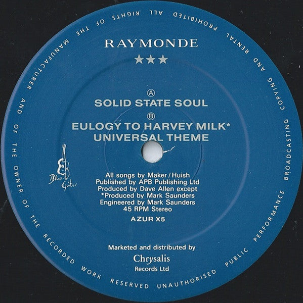 Raymonde : Solid State Soul (12")