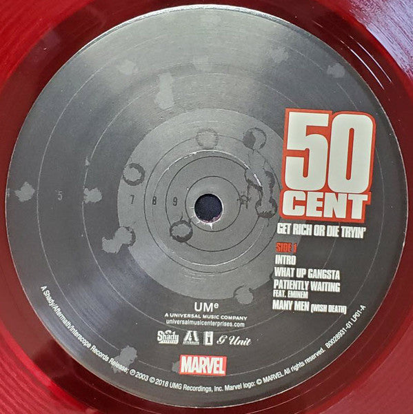 50 Cent : Get Rich Or Die Tryin' (2xLP, Album, Ltd, RE, Red)