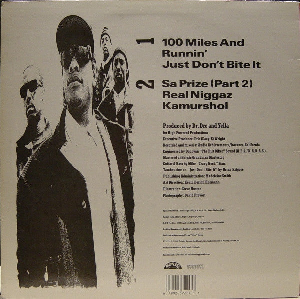 N.W.A. : 100 Miles And Runnin' (12", EP)