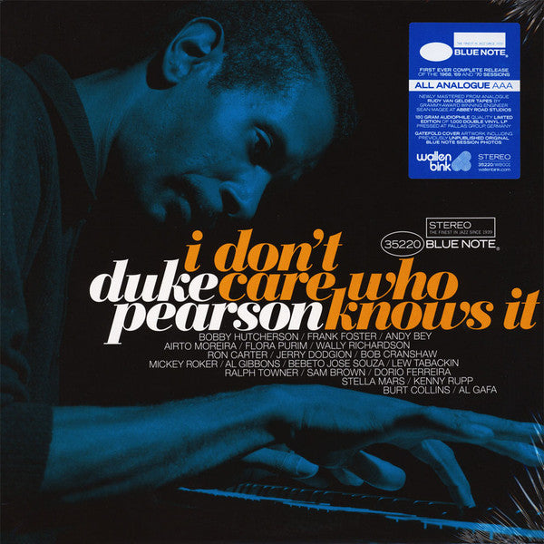 Duke Pearson : I Don't Care Who Knows It (2xLP, Album, Ltd, RE, RM, 180)