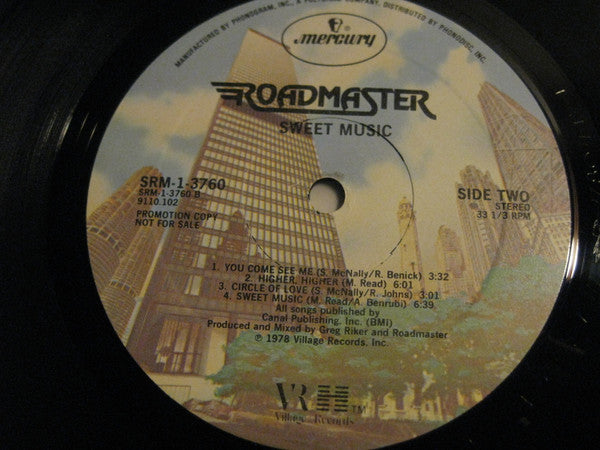 Roadmaster (2) : Sweet Music (LP, Album, Promo, PRC)