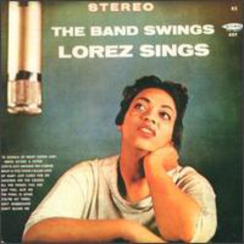 the album cover for Lorez Alexandria - Band Swings Lorez Sings