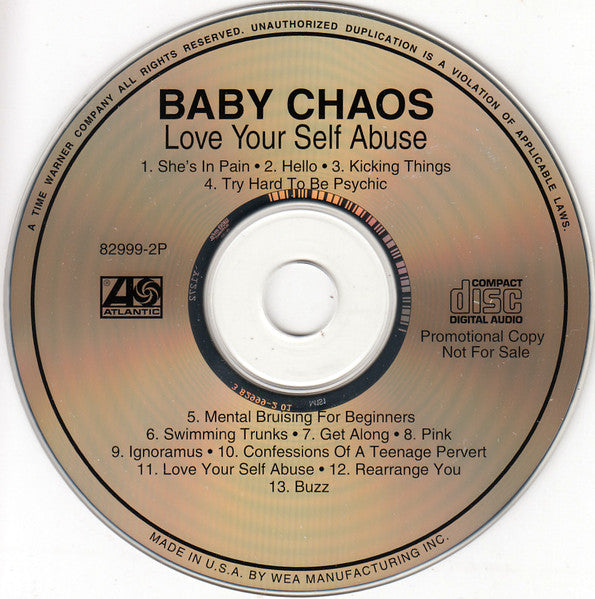 Baby Chaos : Love Your Self Abuse (CD, Album, Promo)