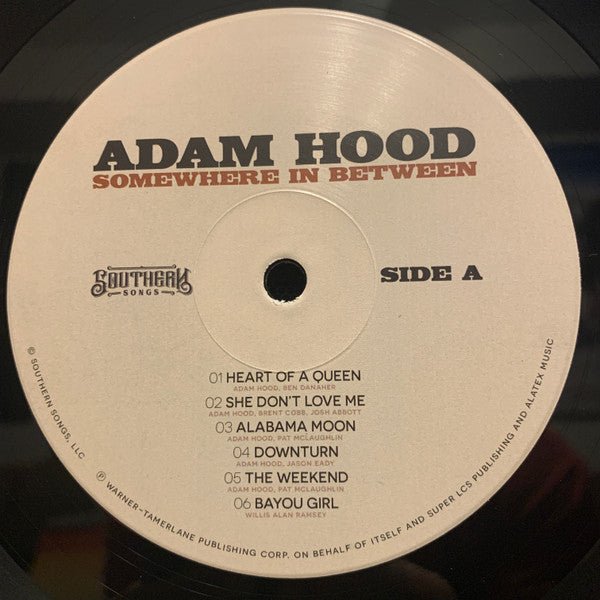 Adam Hood : Somewhere In Between (LP, Album)