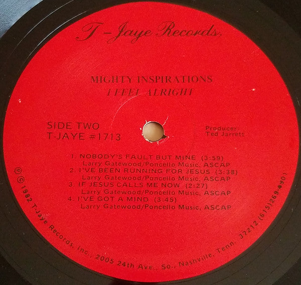 Mighty Inspirations : I Feel Alright (LP)