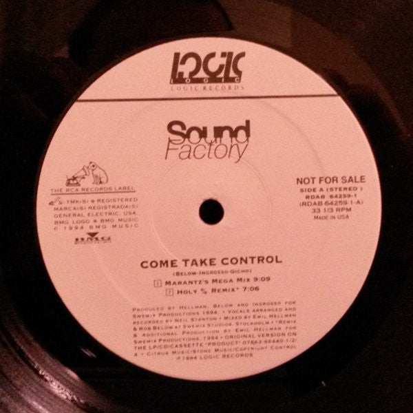 SoundFactory : Come Take Control (Megamix Winners) (12", Promo)