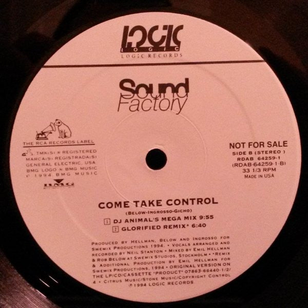 SoundFactory : Come Take Control (Megamix Winners) (12", Promo)