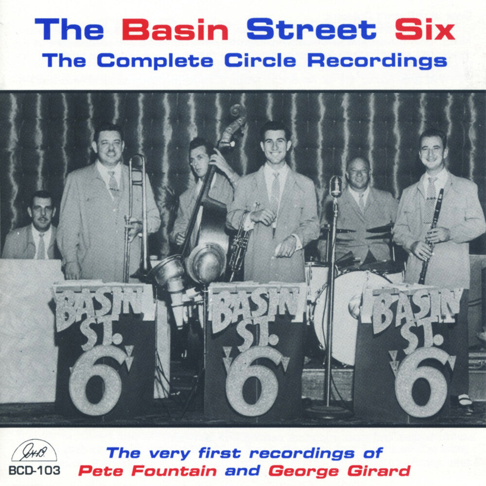 the album cover for BASIN STREET SIX - Six Complete Circle Recordings