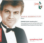 the album cover for Mark Bebbington - Elgar Symphony 1
