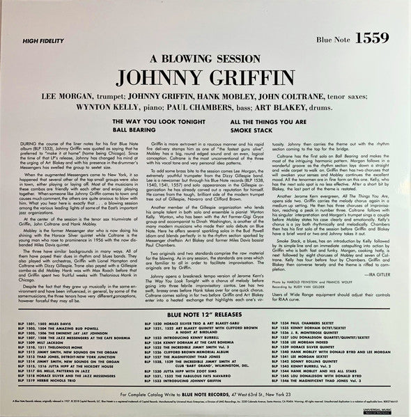 Johnny Griffin : Johnny Griffin, Vol. 2 (LP, Album, Mono, Ltd, RE, RM, SRX)