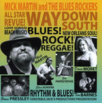 the album cover for Mick Martin - Way Down South
