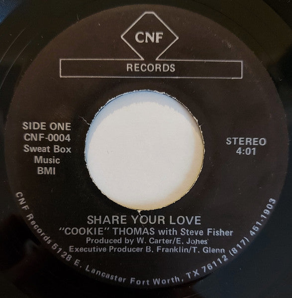 Cookie Thomas : Share Your love (7", Single)
