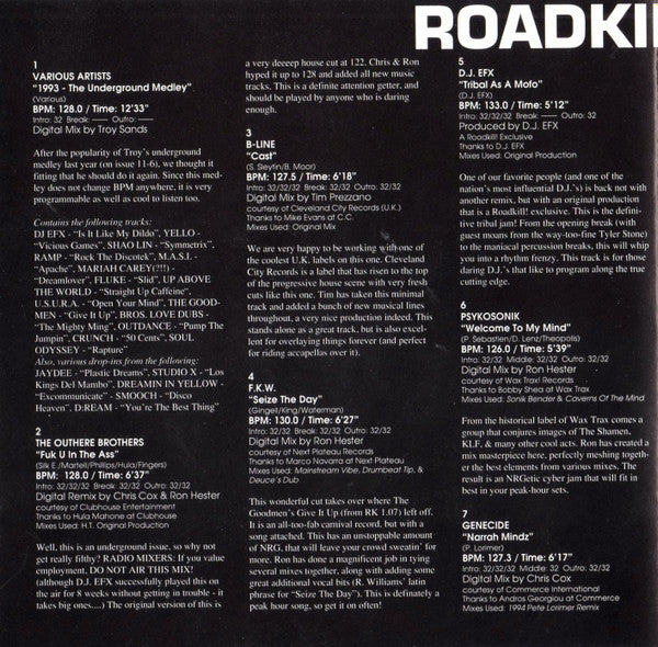 Various : Roadkill! 1.08 (CD, Comp, Promo)