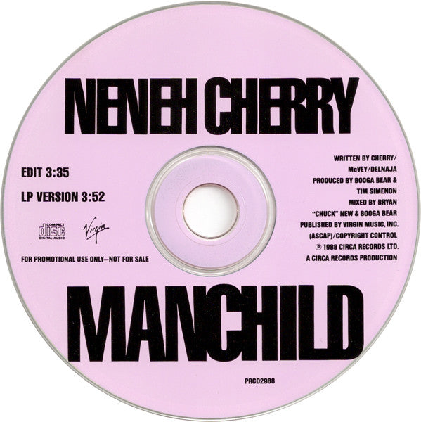 Neneh Cherry : Manchild (CD, Single, Promo)