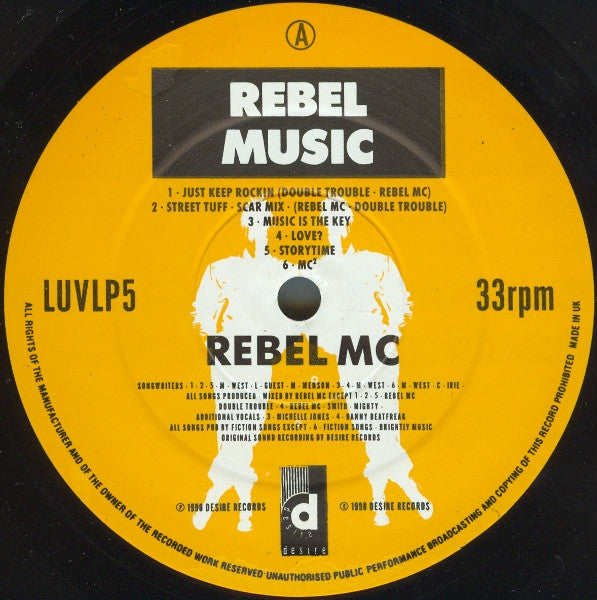 Rebel MC : Rebel Music (LP, Album)