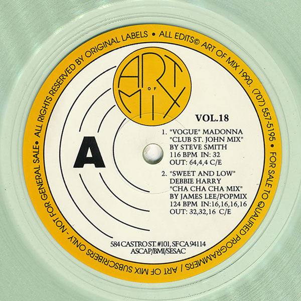 Various : Art Of Mix - Vol. 18 (12", Promo, Tra)