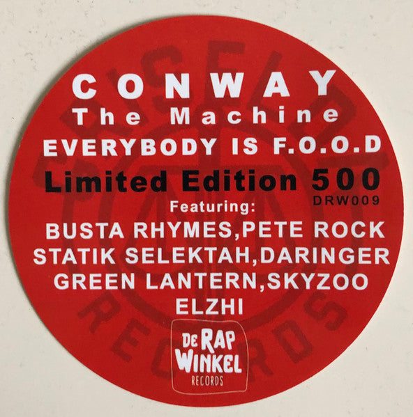 Conway The Machine : Everybody Is F.O.O.D (LP, Album, Ltd, Red)