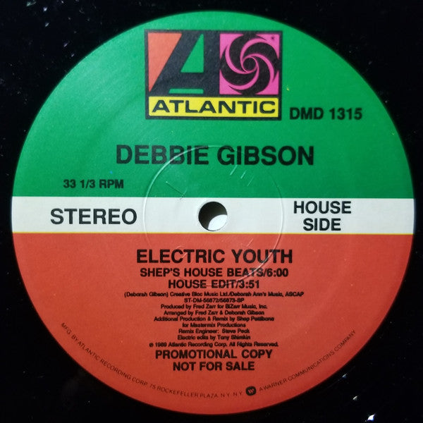 Debbie Gibson : Electric Youth (2x12", Promo)