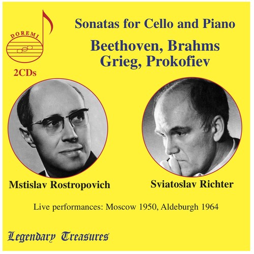 the album cover for Sviatoslav Richter - Sonatas for Cello & Piano