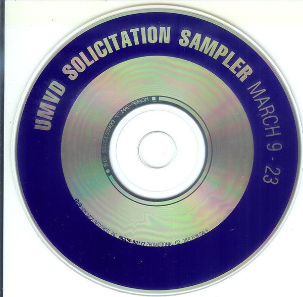 Various : UMVD Solicitation Sampler (CD, Comp, Promo)