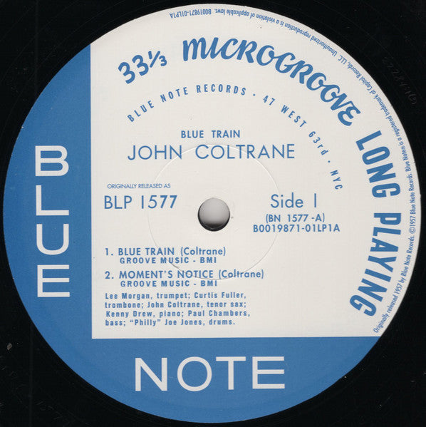 John Coltrane : Blue Train (LP, Mono, Ltd, RE, RP, SRX)
